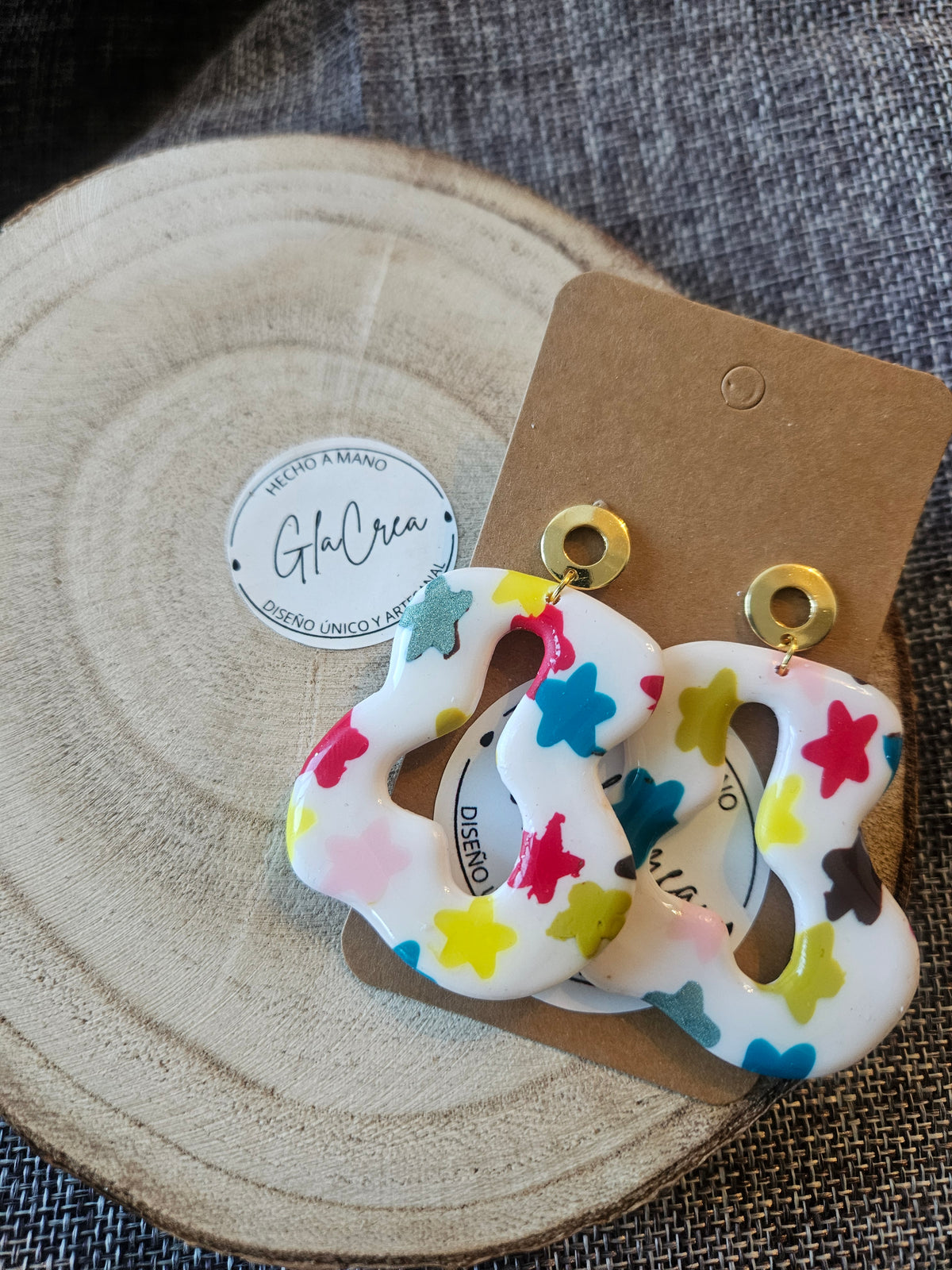 Pendientes confeti