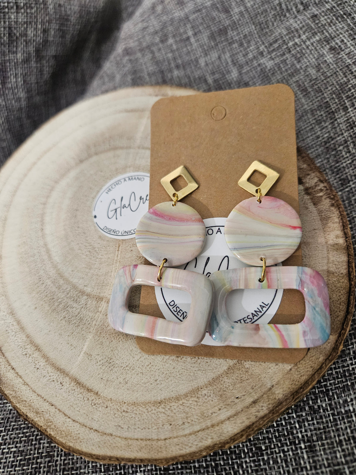 Pendientes acuarela